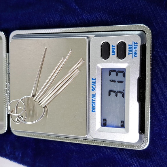 Sterling Silver Circles & Dangle Earrings Post Style - Picture 10 of 14